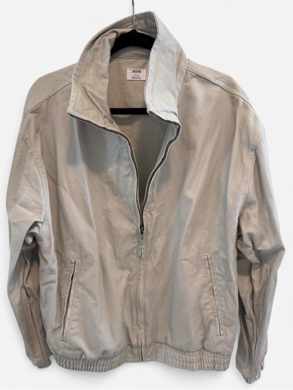 Ardene Light Beige Men's Zip-Up Shirt Jacket